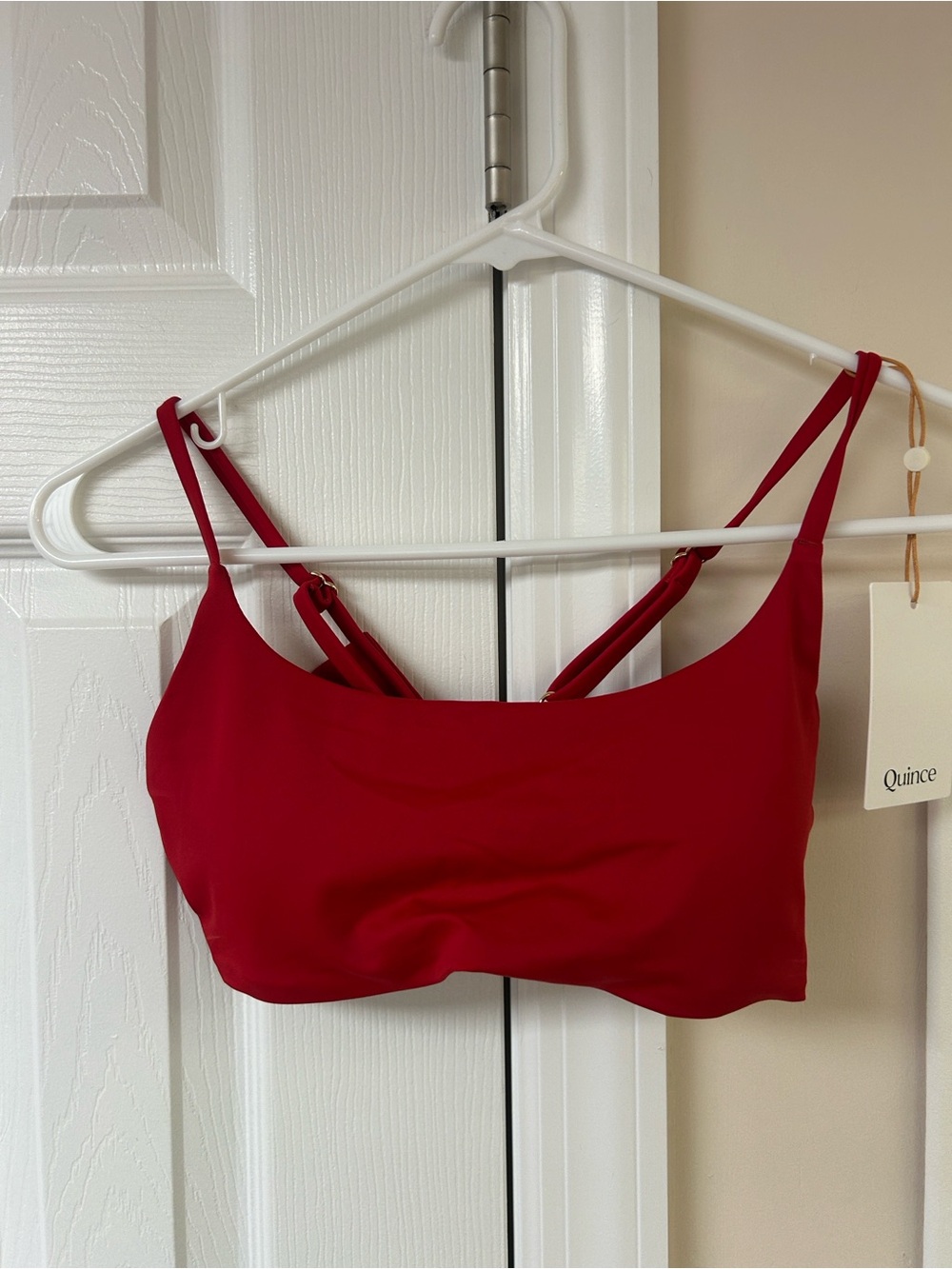 NWT Quince Italian Scoop Neck Bikini Top